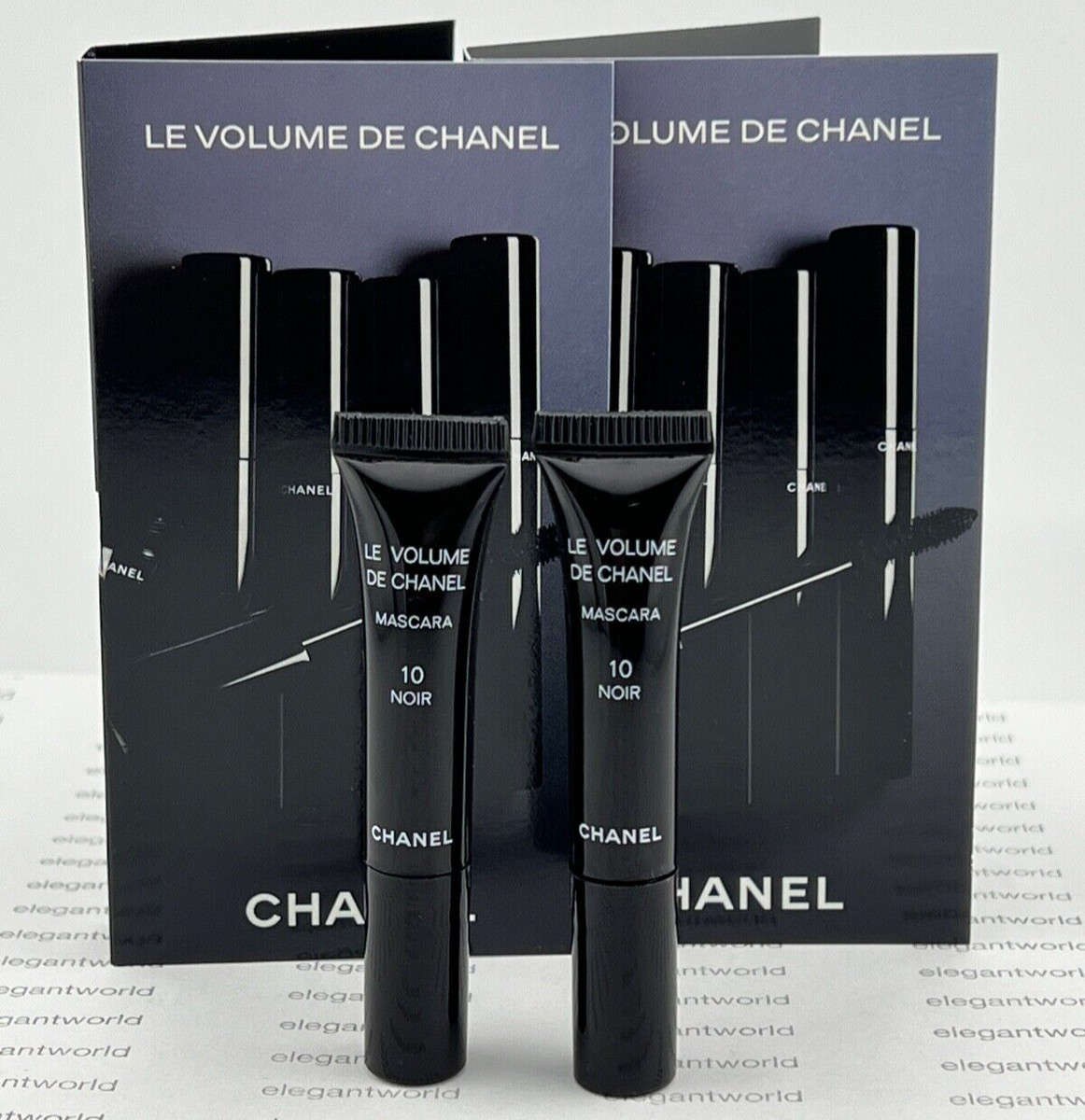 2 X New CHANEL Le Volume De Chanel Mascara #10 NOIR Black .03 oz Sample | eBay US