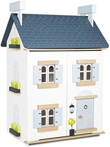 Le Toy Van - Wooden Doll House - Sky Doll House - Kids Dream House - 2 Storey Dolls House with At... | Amazon (US)