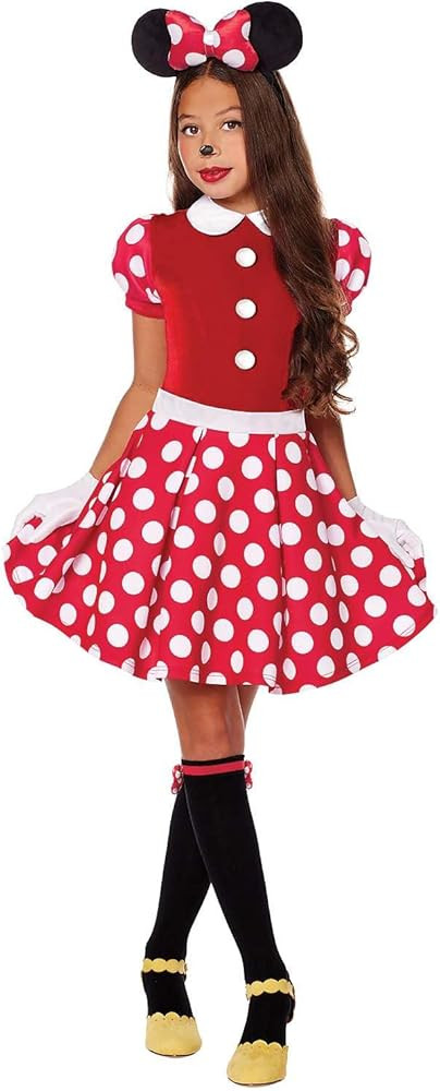 Spirit Halloween Disney Kids Minnie Mouse Dress Costume | Officially Licensed | Mickey and Friend... | Amazon (US)