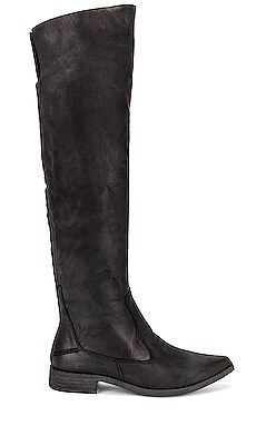 Free People Brenna Over The Knee Boot in Black from Revolve.com | Revolve Clothing (Global)