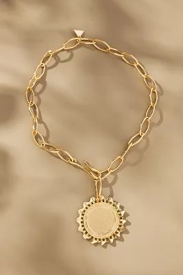 Ribbed Chain Pendant Necklace | Anthropologie (US)
