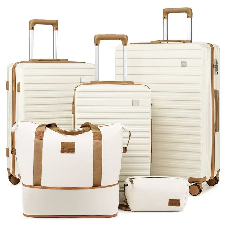 imiono Luggage Set 5-Piece Expandable Lightweight Hard Luggage Set with Swivel Wheels and TSA Loc... | Walmart (US)