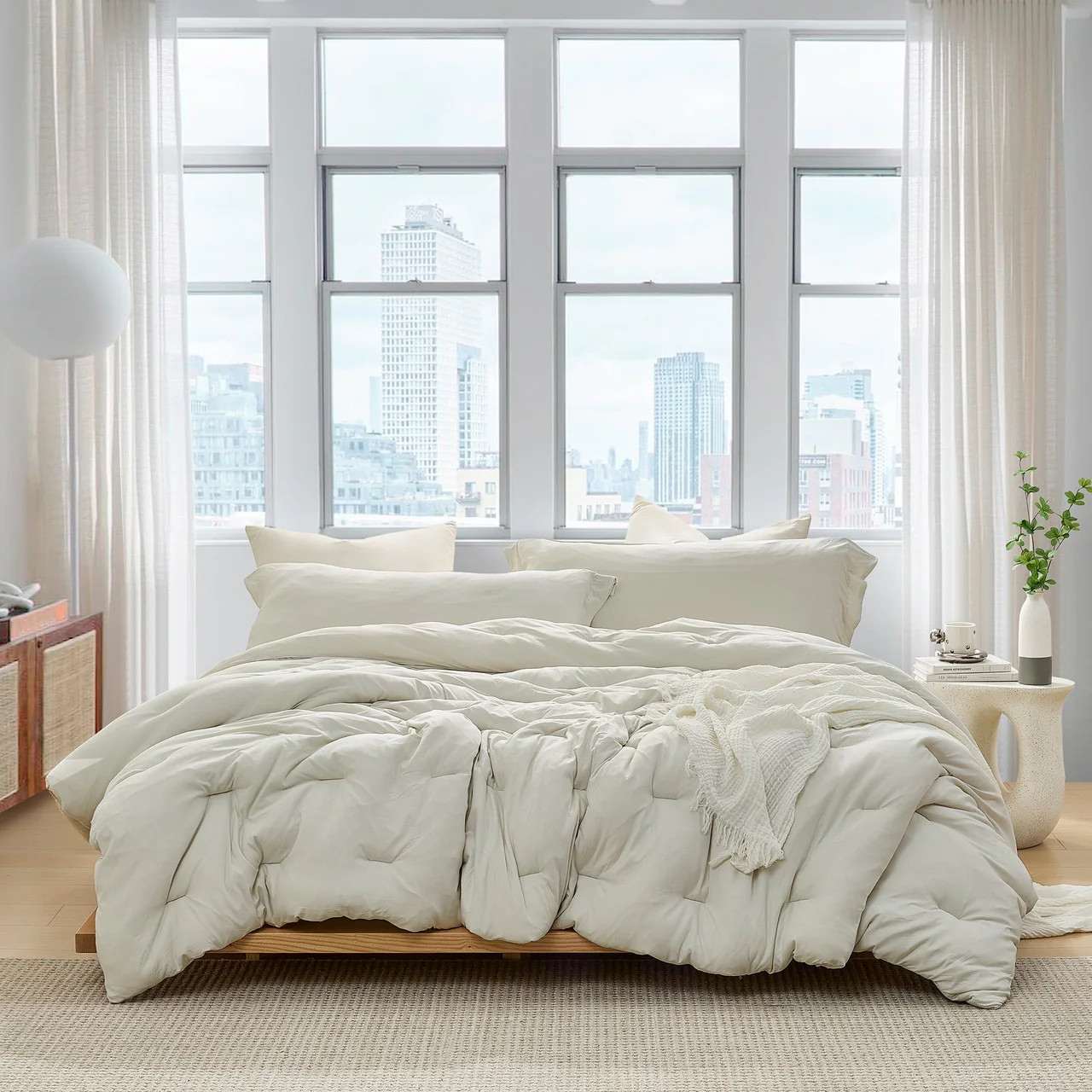 Summertime Thick® - Coma Inducer Oversized Comforter Set - White Onyx - Oversized King | Overstock