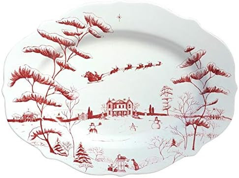 Juliska Country Estate Winter Frolic Ruby Serving Platter Christmas Eve | Amazon (US)