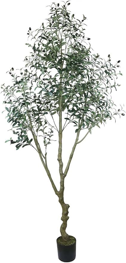 HaiSpring Artificial Olive Tree 7ft (84'') Tall Fake Plants Suitable for Modern Living Rooms Home... | Amazon (US)