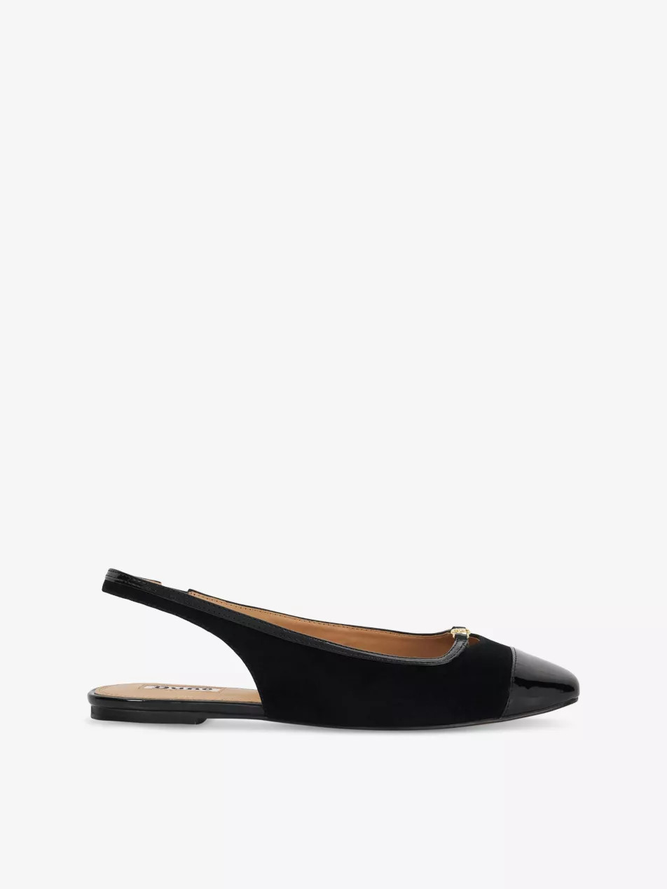 Hanna Suede Slingback Flats | Selfridges