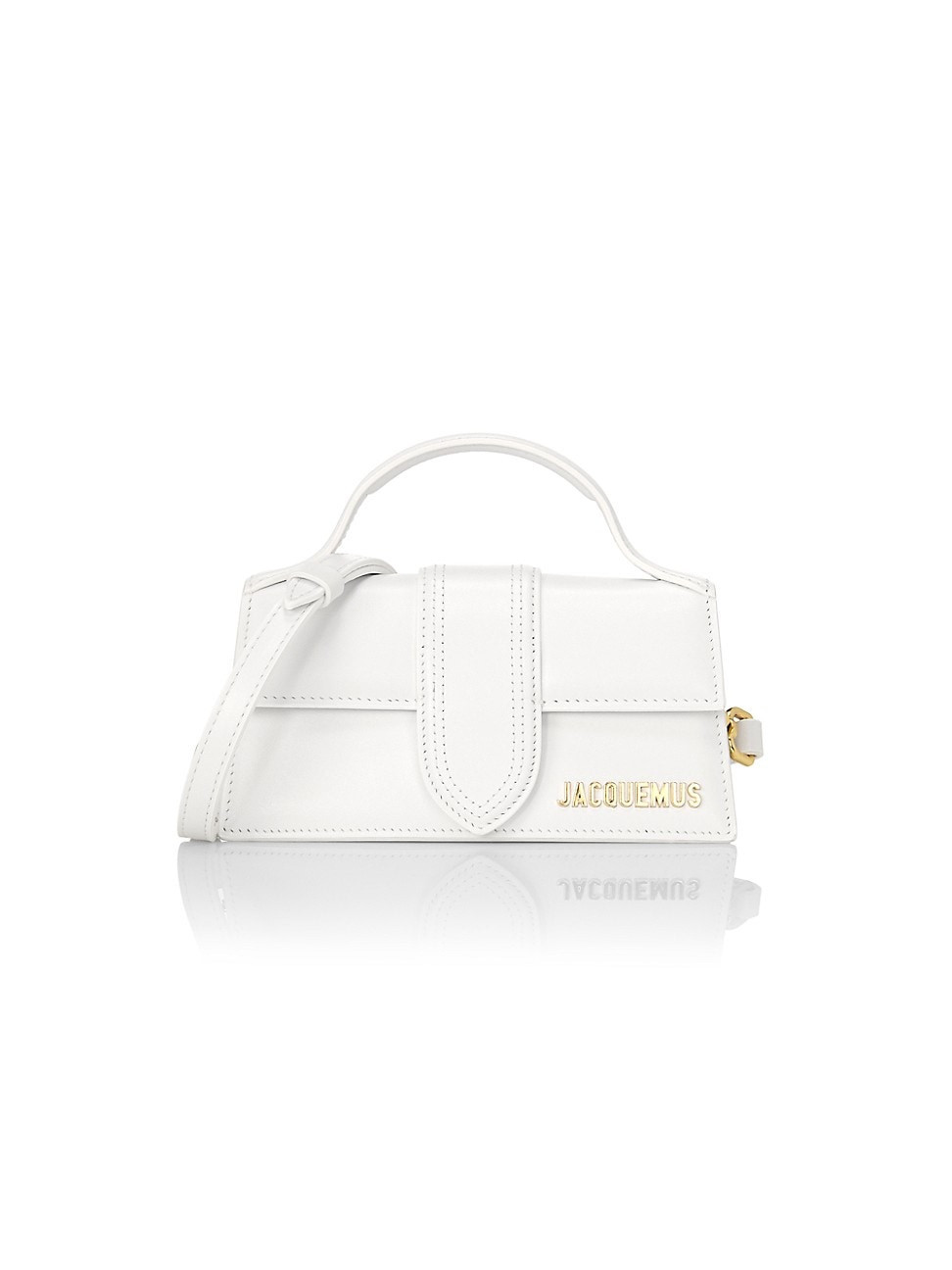 Women's Le Bambino Leather Top-Handle Bag - White | Saks Fifth Avenue