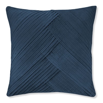 Pleated Velvet Pillow Cover, 22" X 22", Tapestry | Williams-Sonoma