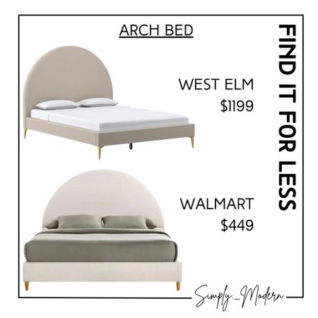 Find it for less- arched bed frame

#LTKhome