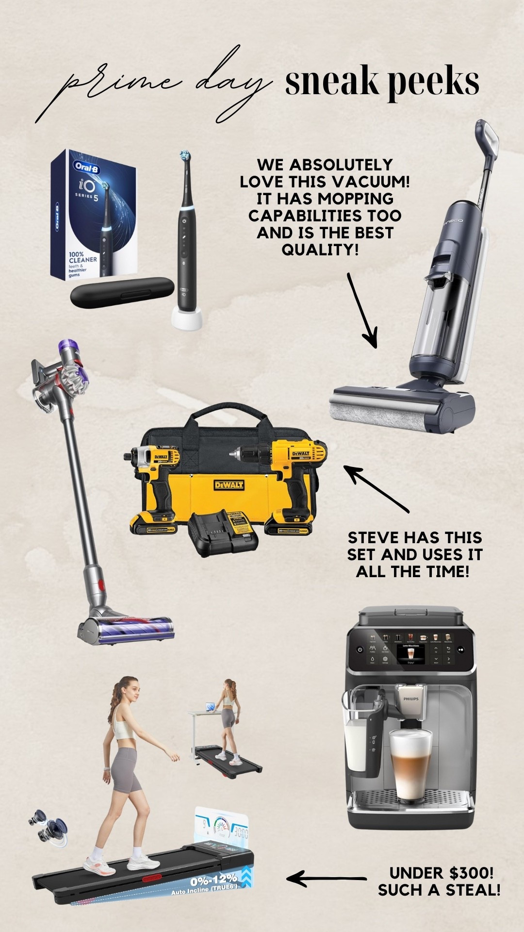 Amazon Prime Deals // Dyson Vacuum // Tineco Vacuum & Mop // DeWalt Tool Set // OralB Toothbrush // Amazon Home Deals

#LTKSaleAlert #LTKHome