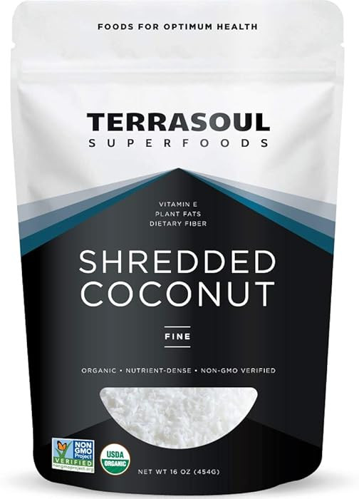 Terrasoul Superfoods Organic Coconut Flakes, 16 Oz - Finely Shredded | Macaroon Cut… | Amazon (US)