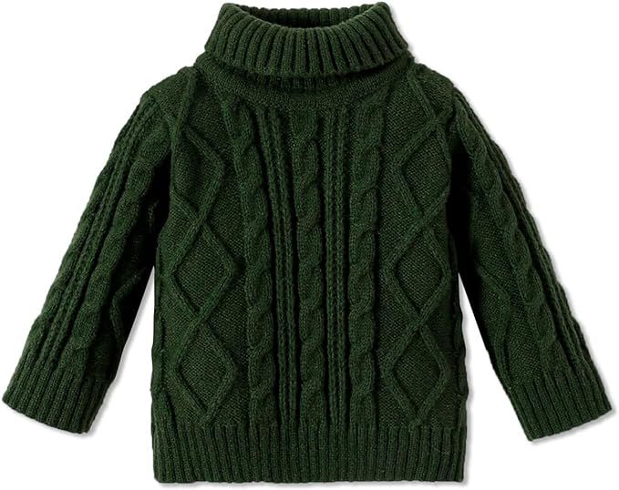 PATPAT Baby Girls Boys Sweater Infant Toddler Knitted Pullover Top Warm Solid Long Sleeve Fall Wi... | Amazon (US)