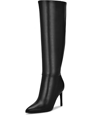 Easyfox Knee High Boots Women Pointed Toe Tall Boots 3 In Stiletto High Heel Long Boots Side Zipp... | Amazon (US)