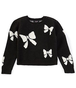 I.N. Girl Big Girls 7-16 Long Sleeve Bow Sweater - S | Dillard's