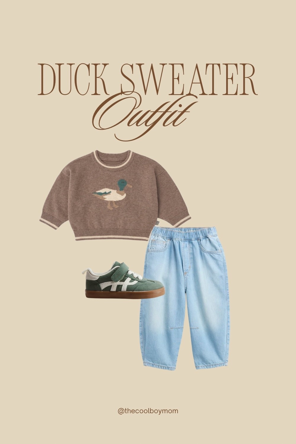 The sweetest little fall outfit for your toddler boy! 🦆🤎 A cozy duck sweater paired with classic bottoms for an adorable, timeless look. Perfect for fall days, pumpkin patches, family photos, and everyday wear.

#LTKootd #LTKmomlife #LTKKids