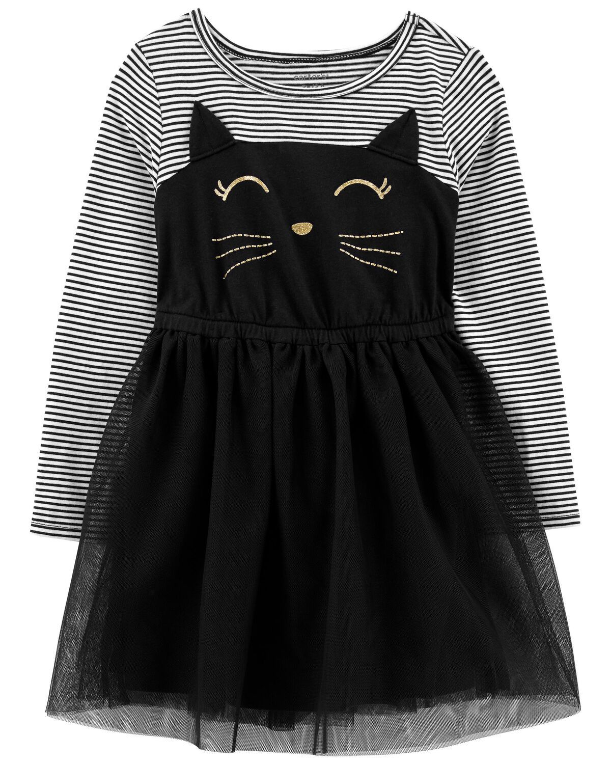 Black Toddler Halloween Cat Tutu Dress | carters.com | Carter's