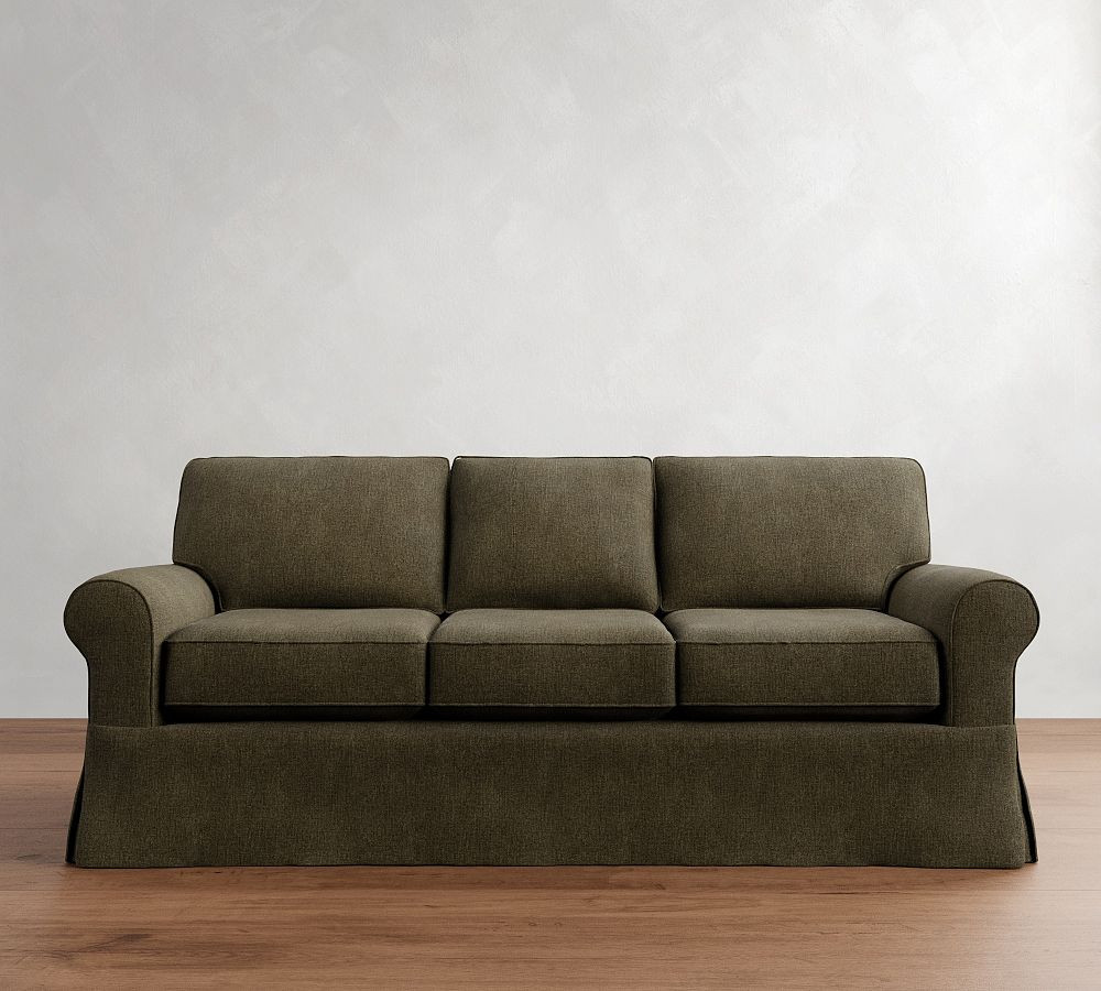 Buchanan Roll Arm Slipcovered Sofa (63"\u201394") | Pottery Barn (US)