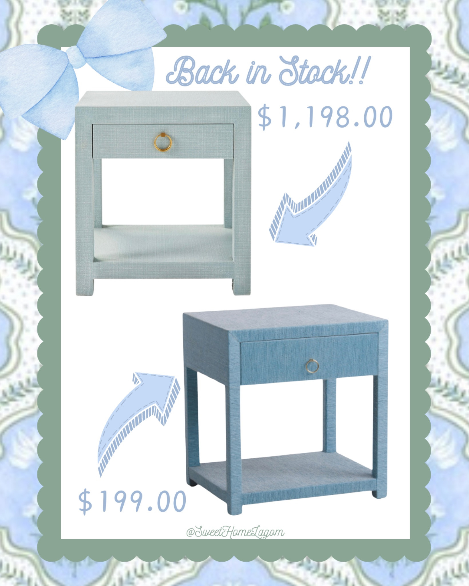 Back in stock!!! This Serena & Lily dupe is a fraction of the price. Grab it before it sells out!

#LTKhome #LTKsalealert