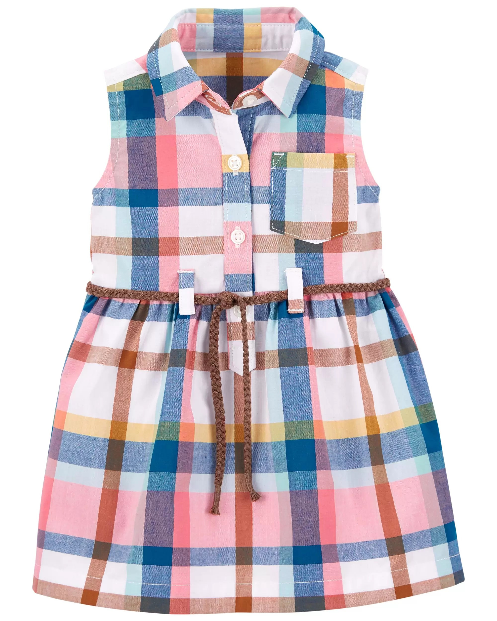 Plaid Belted Shirt Dress | Carter's