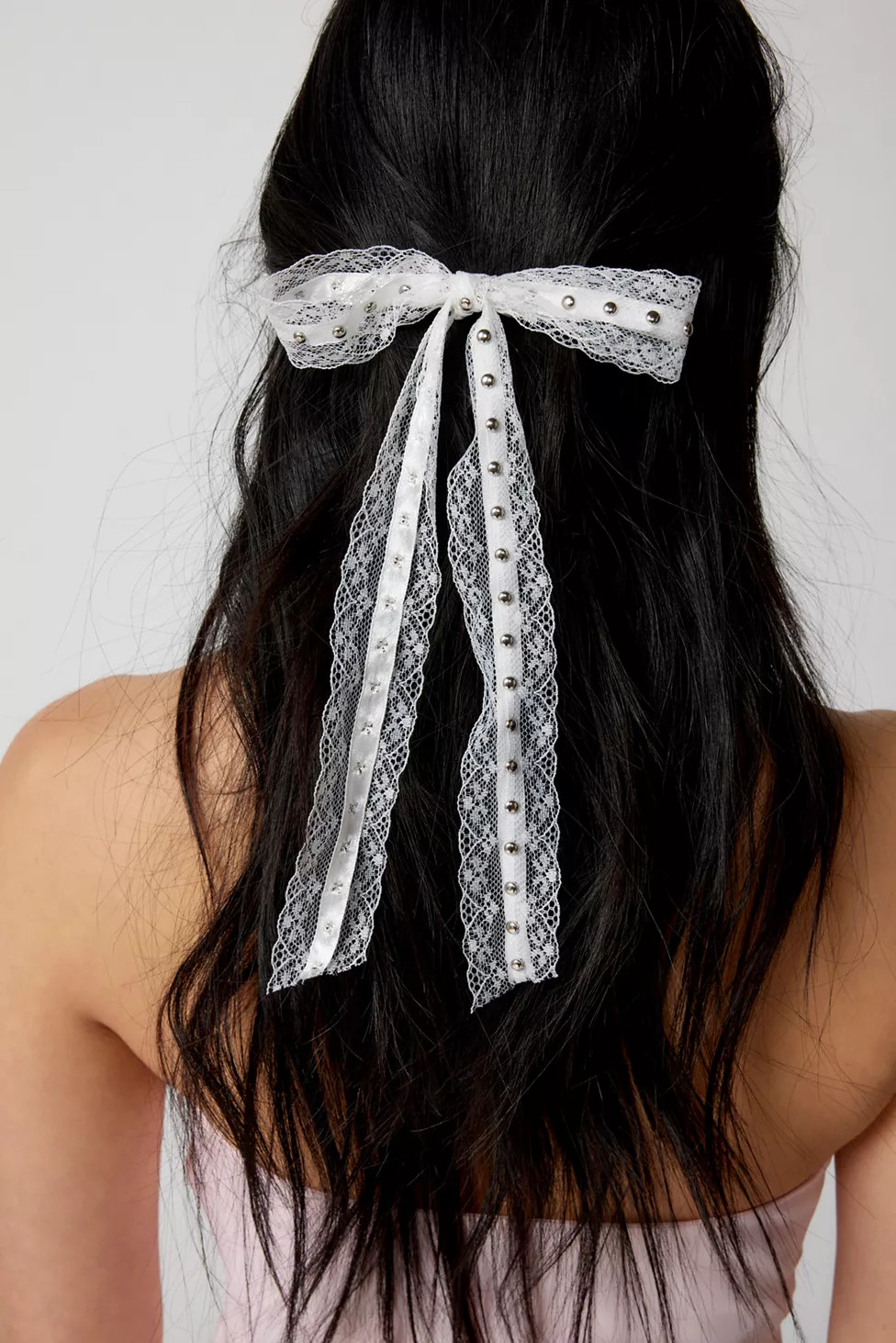 Studded Hair Bow Barrette | Urban Outfitters (US and RoW)