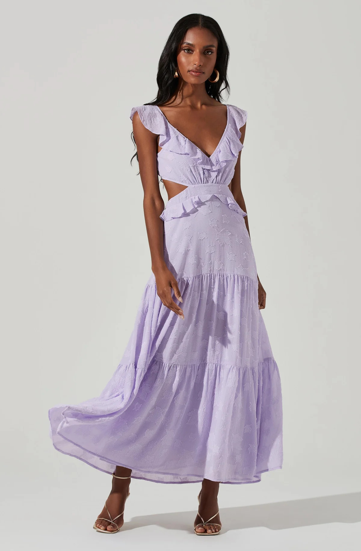 Cut Out Flutter Maxi Dress | ASTR The Label (US)
