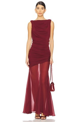 Favorite by Marianna Enoa Midi Dress in Maroon

              
    
        
        
           ... | Revolve Clothing (Global)