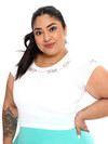 Vida Baby Tee - White | Buffbunny