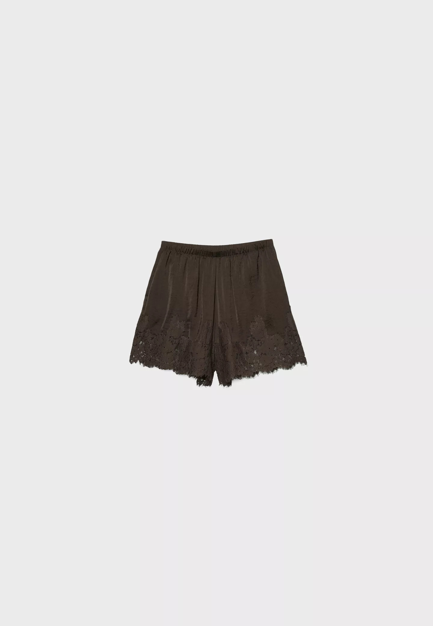 Satin camisole shorts - Women's See all | Stradivarius United Kingdom | Stradivarius (UK)