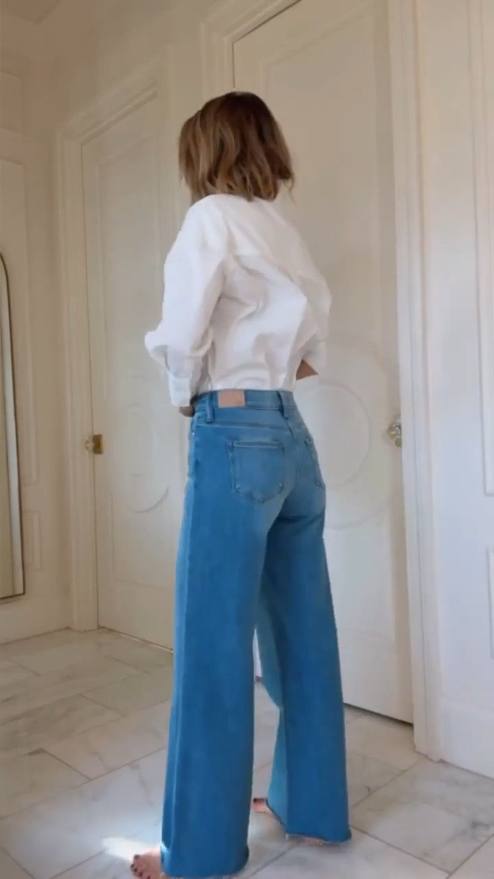 These Paige Anessa jeans that fit everyone are on sale at Nordstrom. I'm 5'7 for reference and the jeans fit tts I'm wearing size 25.

#LTKootd #LTKSaleAlert