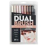 Tombow Pen Dual Brush Marker, 10-Pack, Portrait | Amazon (US)