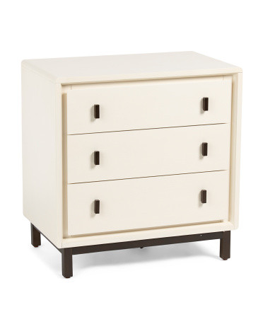 29in Blanc 3 Drawer Bedside Chest | TJ Maxx
