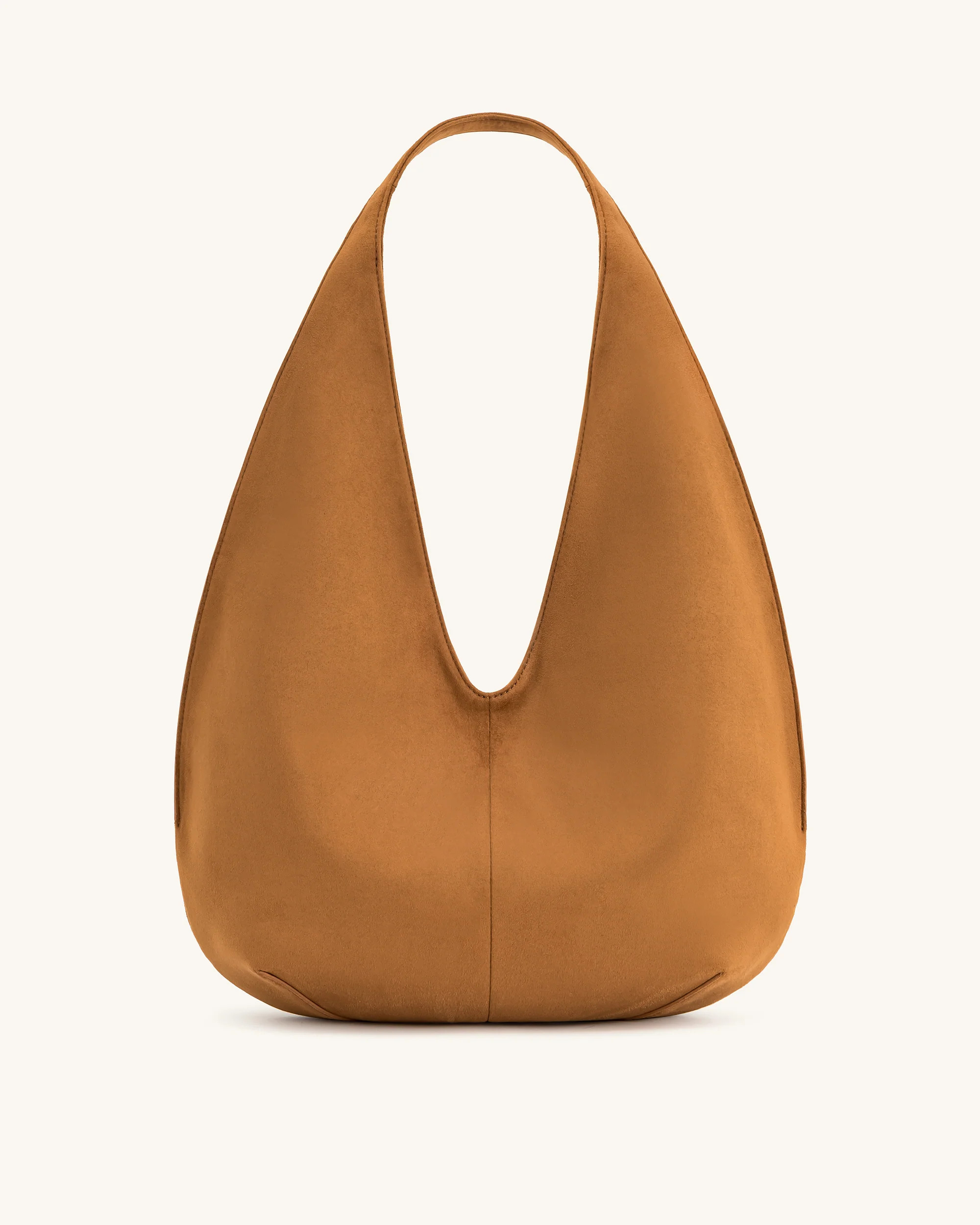 Dara Faux Suede Hobo Bag -Yellowish Brown | JW PEI US