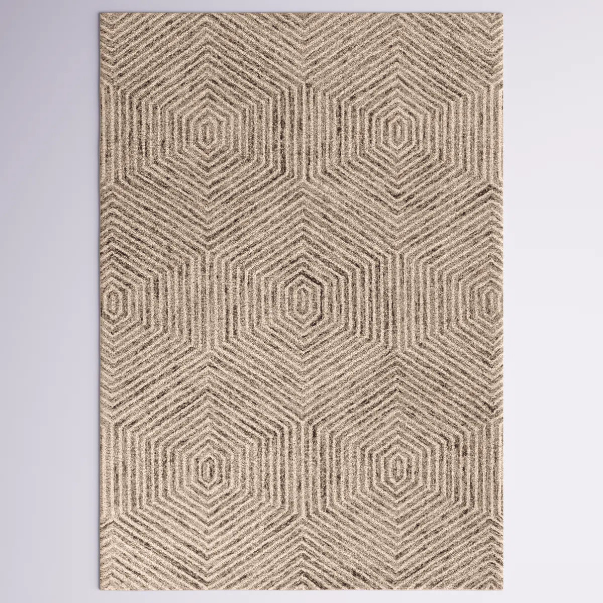 Natalee Ocean Handmade Hooked Wool Ivory Grey/Beige Are Rug | Wayfair North America