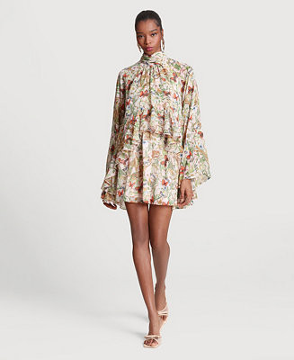 Women’s High-Neck Ruffle Mini Dress | Macy's