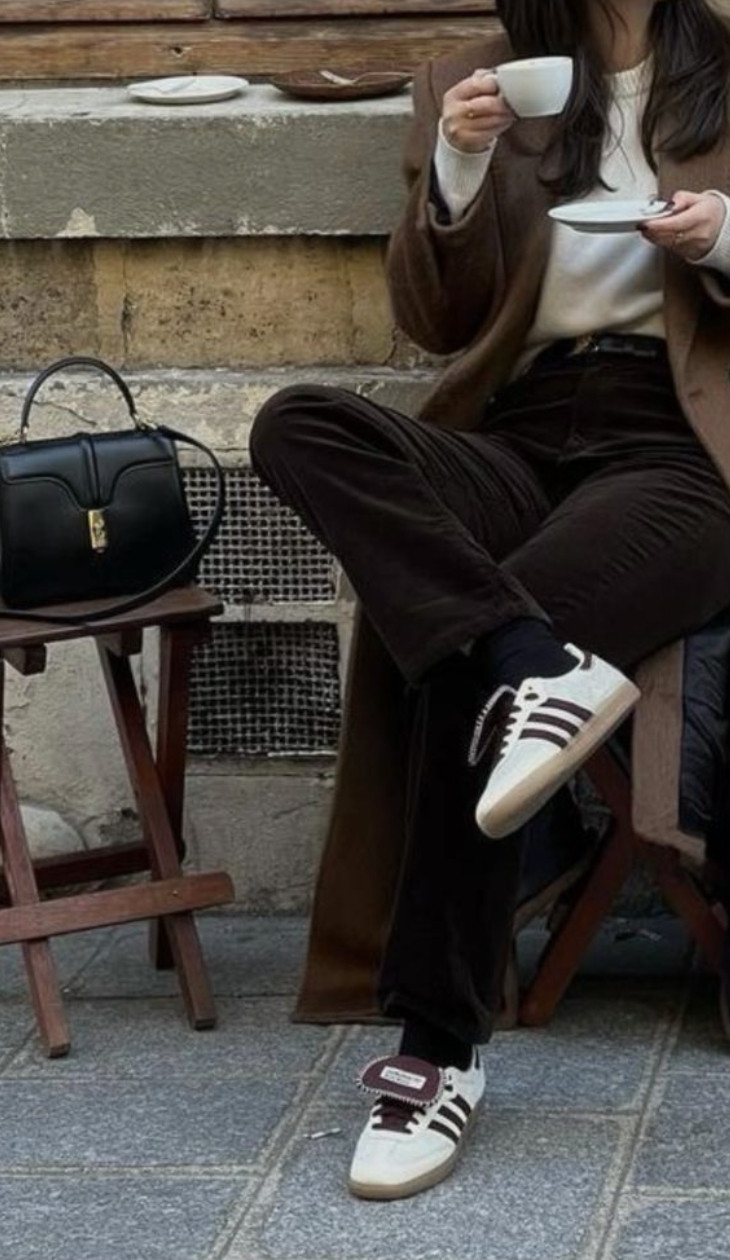 Corduroy pants with adidas sambas and a chic brown blazer creates the perfect casual cool fall look.   

 #LTKSeasonal #LTKStyleTip #LTKWorkwear