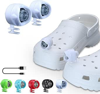 RAHAN Rechargeable Headlights for Crocs,2pcs Wearable Croc Lights for Shoes for Kids Adults,3 Lig... | Amazon (US)