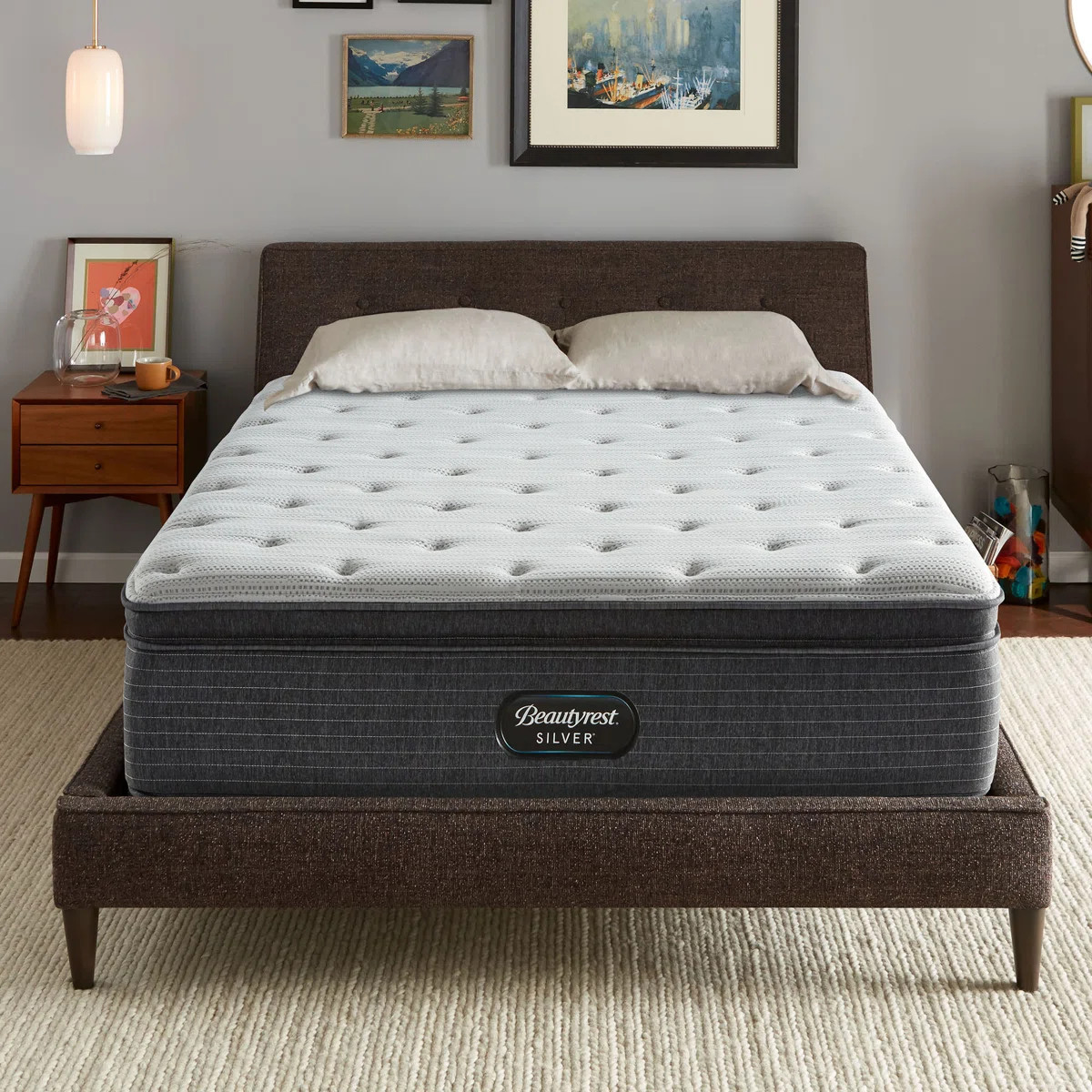 Beautyrest 15.25" Plush Pillow Top Innerspring Mattress  and Box Spring Set | Wayfair North America