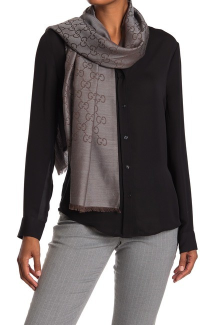 GUCCI | GG Logo Wool & Silk Scarf | Nordstrom Rack | Nordstrom Rack