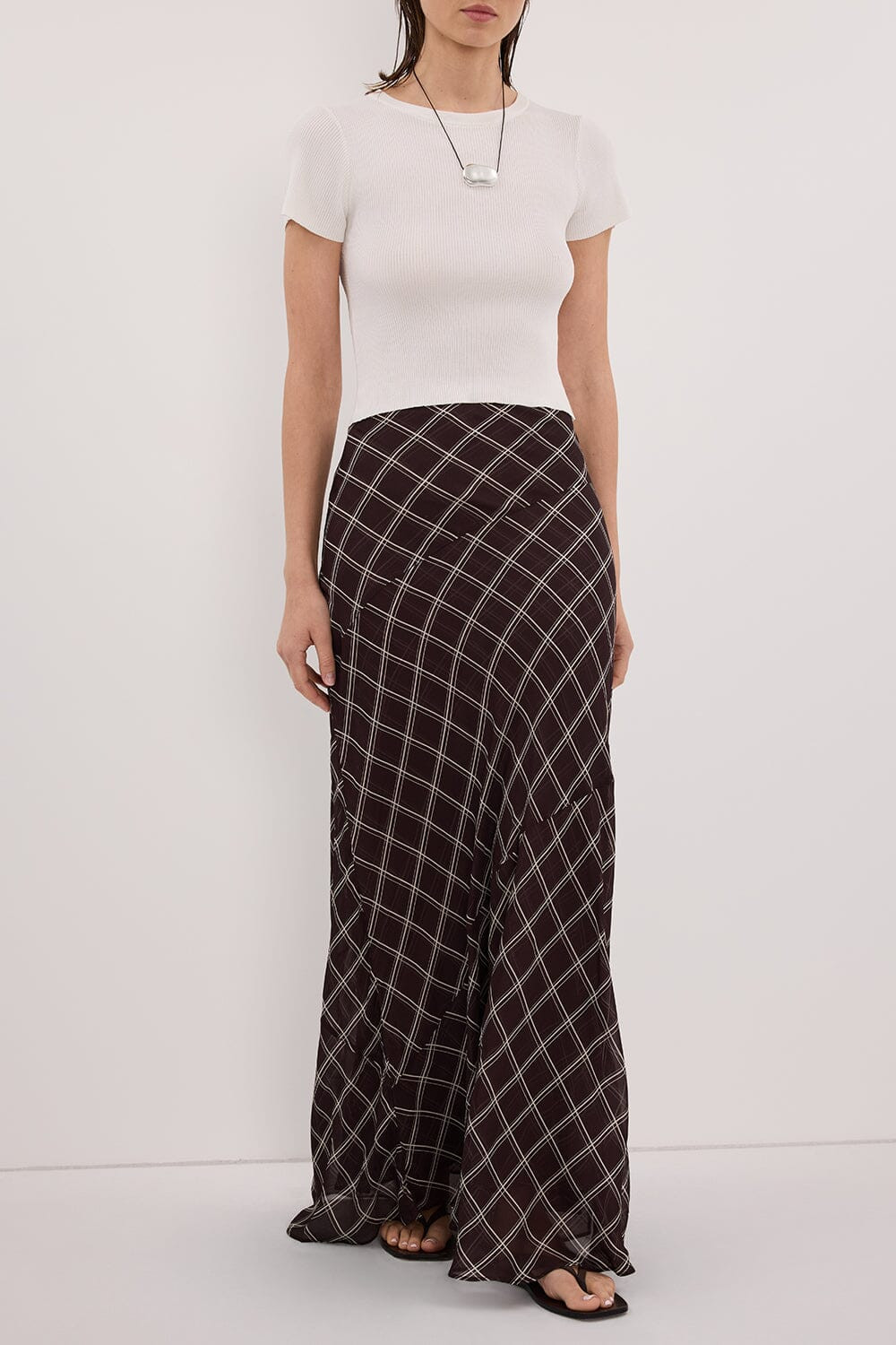 ARLINGTON CHOC MIDI SKIRT | DISSH