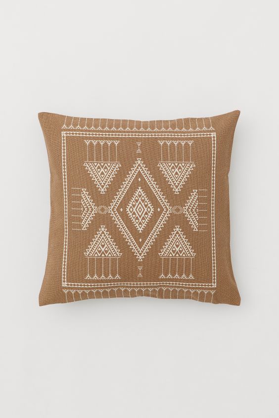 Patterned Cotton Cushion Cover | H&M (US + CA)