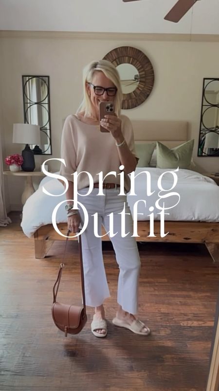 Spring outfit idea

This cotton cashmere sweater will keep you cool even through summer. Lightweight. And SUCH a great price point at $39
Wearing medium could have done small

These white jeans are comfortable, and not see-through. Fit tts 

Use code Cindy15, for 15% off your purchase at shop Avara

#LTKstyletip #LTKSeasonal #LTKover40