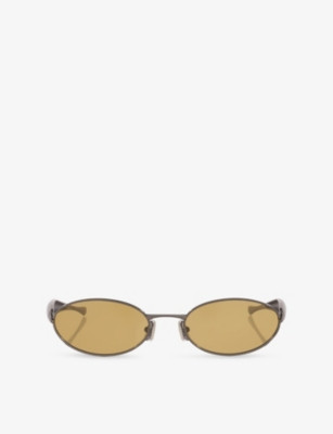 BV1386S Sardine Oval-Frame Metal Sunglasses | Selfridges