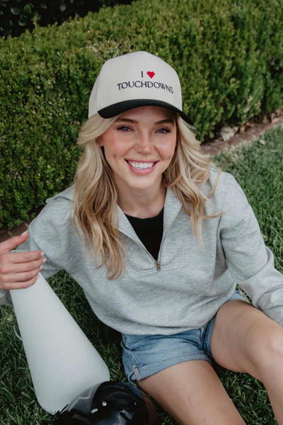 I Heart Touchdowns Two-Tone Snapback Hat | Katydid