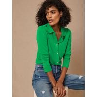 Mint Velvet Green Long Sleeved Shirt | Very (UK)