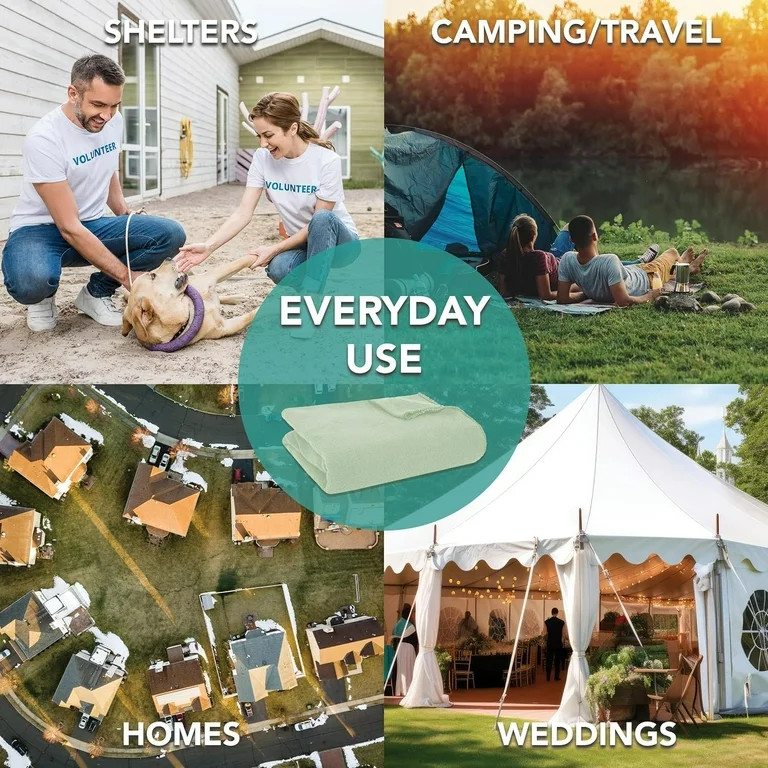 12 Pack Bulk Throw Blankets Twin Size 60"L x 50"L Hypoallergenic, Lightweight Soft Fleece Throw B... | Walmart (US)