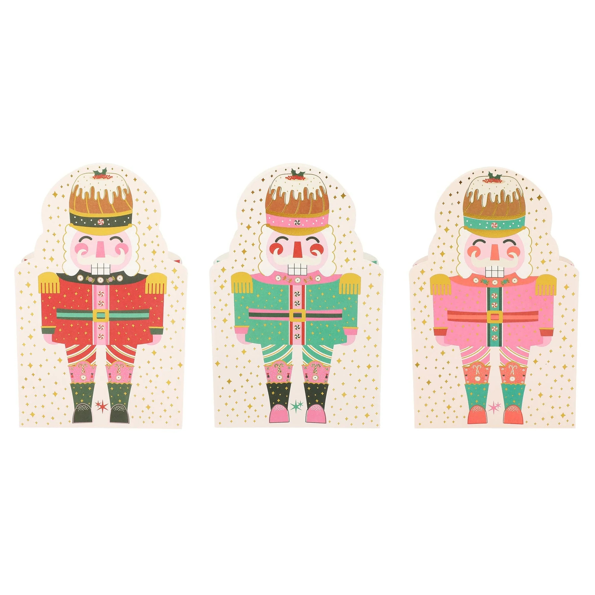 Nutcracker Pop-Up Vase Slip Covers (set of 3) | Packed Party