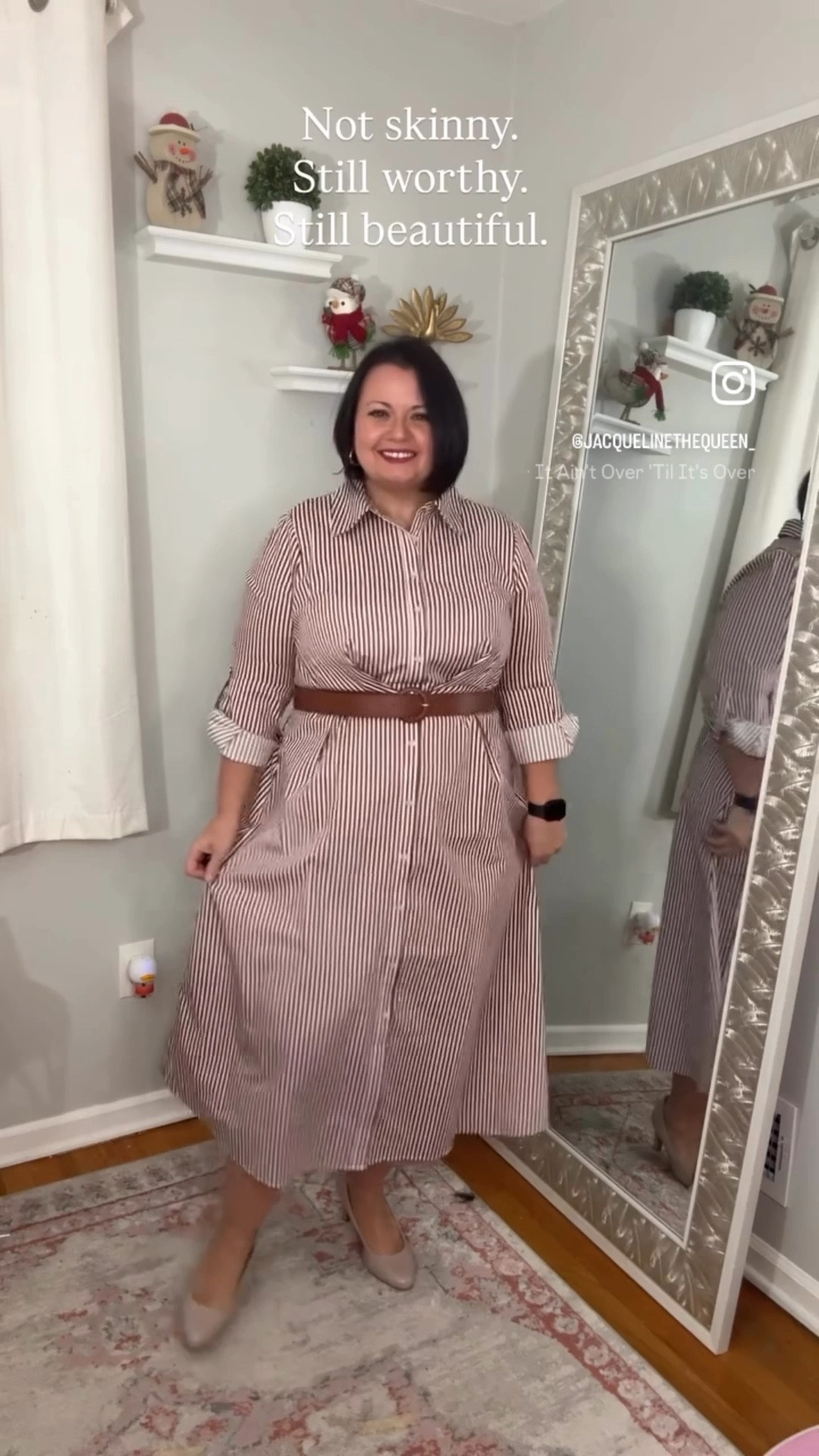 When the dress fits just right….you betta work! 
.
The material of this dress is so top quality! You definitely are not going to see this this, and it flows so well. Highly highly recommend! I’m wearing a size 16. 

#LTKPlusSize #LTKootd #LTKWorkwear