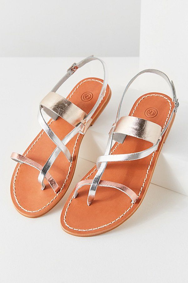 Mix Strap Gladiator Sandal - Silver 8 at Urban Outfitters | Urban Outfitters (US and RoW)