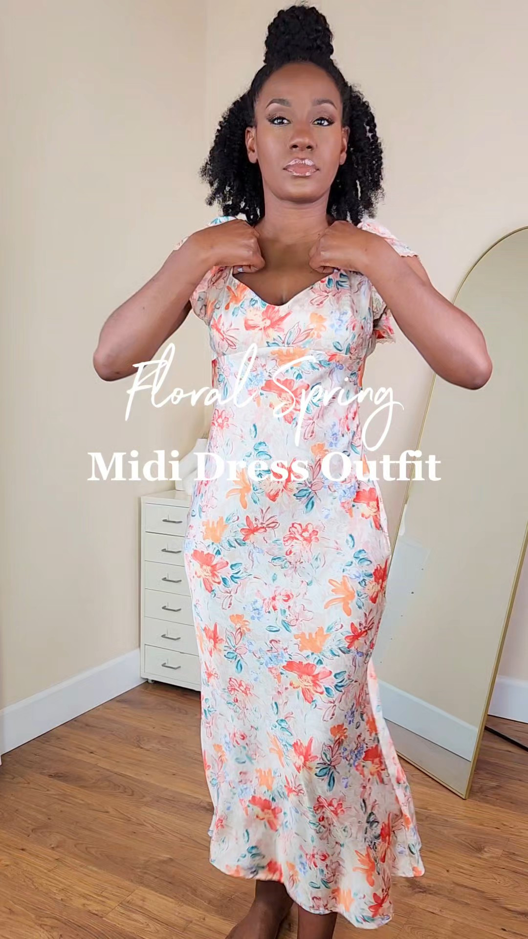 This soft, feminine midi dress from Lulus is perfect for spring outfits, date nights, brunch, and special occasions. The lightweight fabric and flattering fit make it an easy go-to when you want to feel put together without overthinking your outfit.I paired it with some brown kitten heels and a cream bag. This look is great for elevated everyday style or a polished spring look. I'm wearing a size small. 

#LTKgrwm #LTKootd #LTKSeasonal