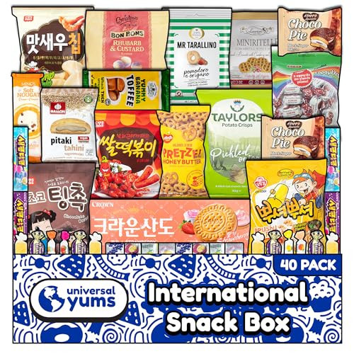 Universal Yums International Snack Box | Variety Pack Of Chips, Candy, Chocolates, And Snacks From Around The World | Foreign Snacks For Students, Back to School, College, Office | (40 Exotic Snacks) | Amazon (US)